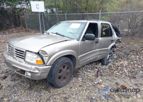 2001 Oldsmobile Bravada из США, поврежденный, VIN 1GHDT13W112164033